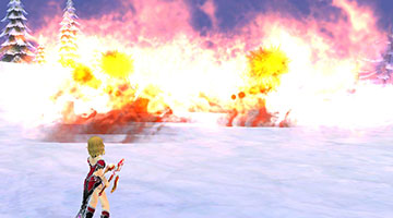 Die Magierin hat ein Inferno entfacht Magier Skill: Inferno